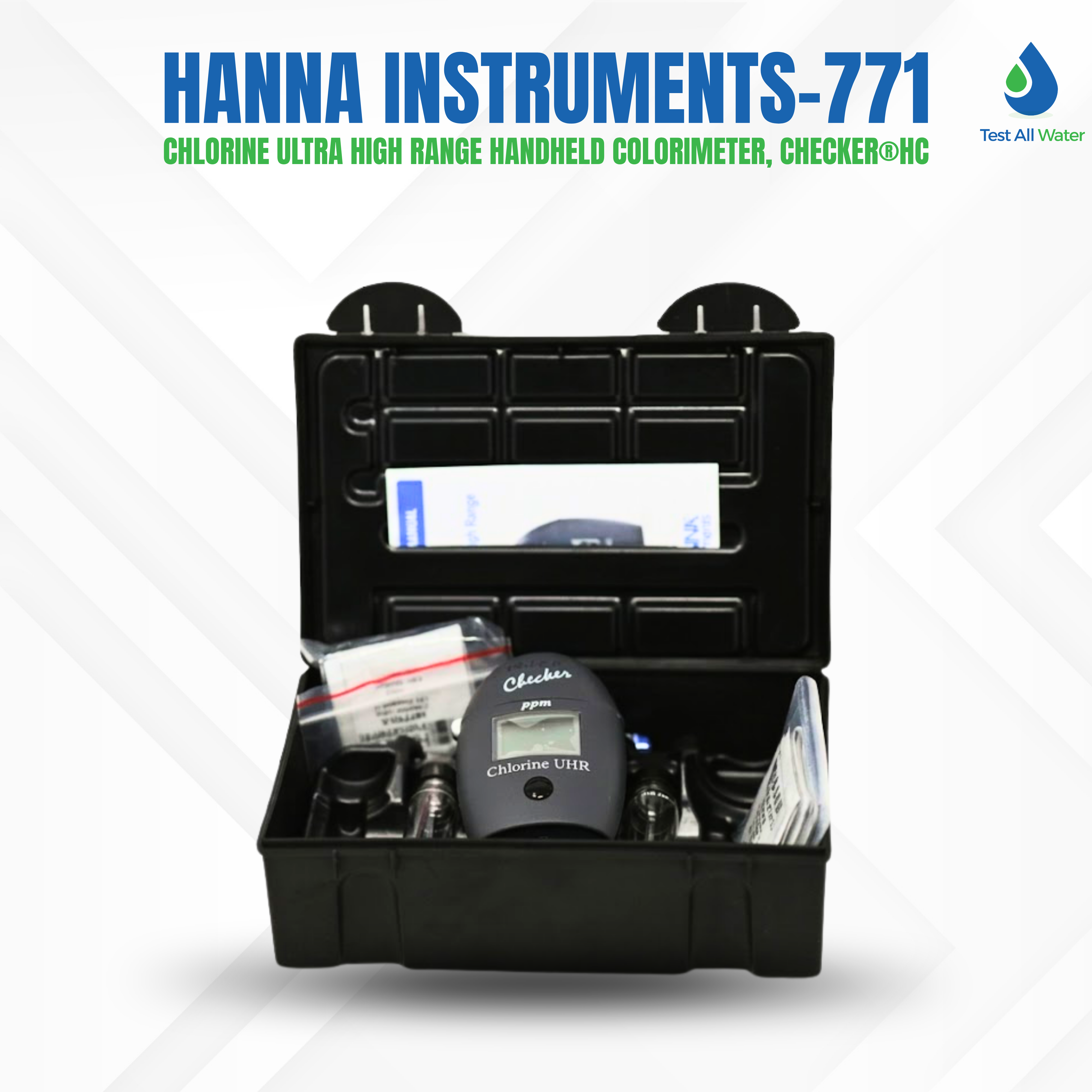 Hanna Instruments-771 Chlorine Ultra High Range Handheld Colorimeter, Checker®HC