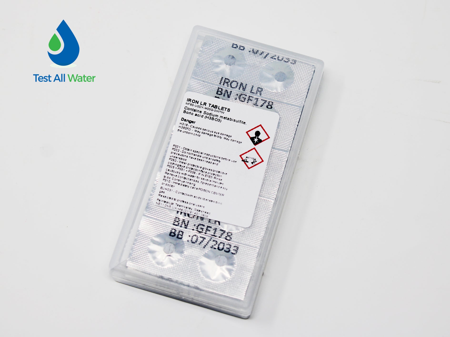 Palintest Iron Low Range Tablets