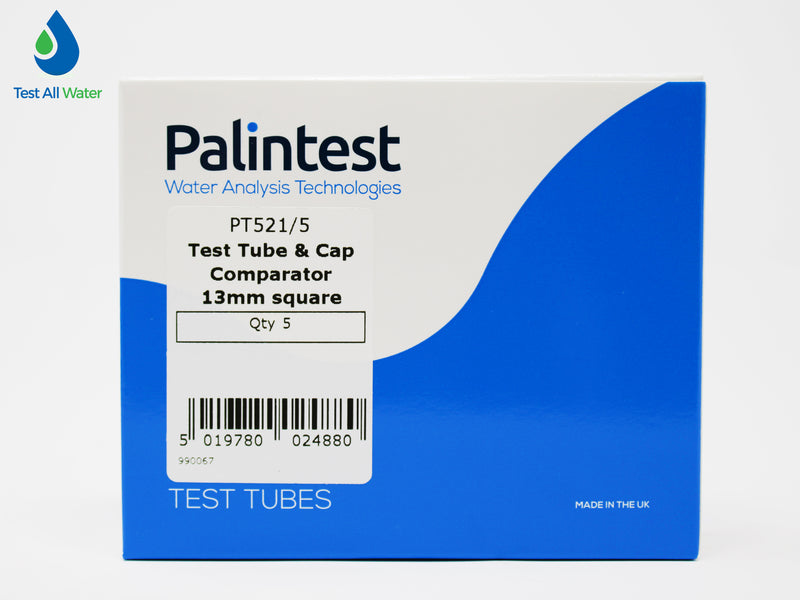 Palintest Square Plastic Test Tubes 10ml Cell with Cap