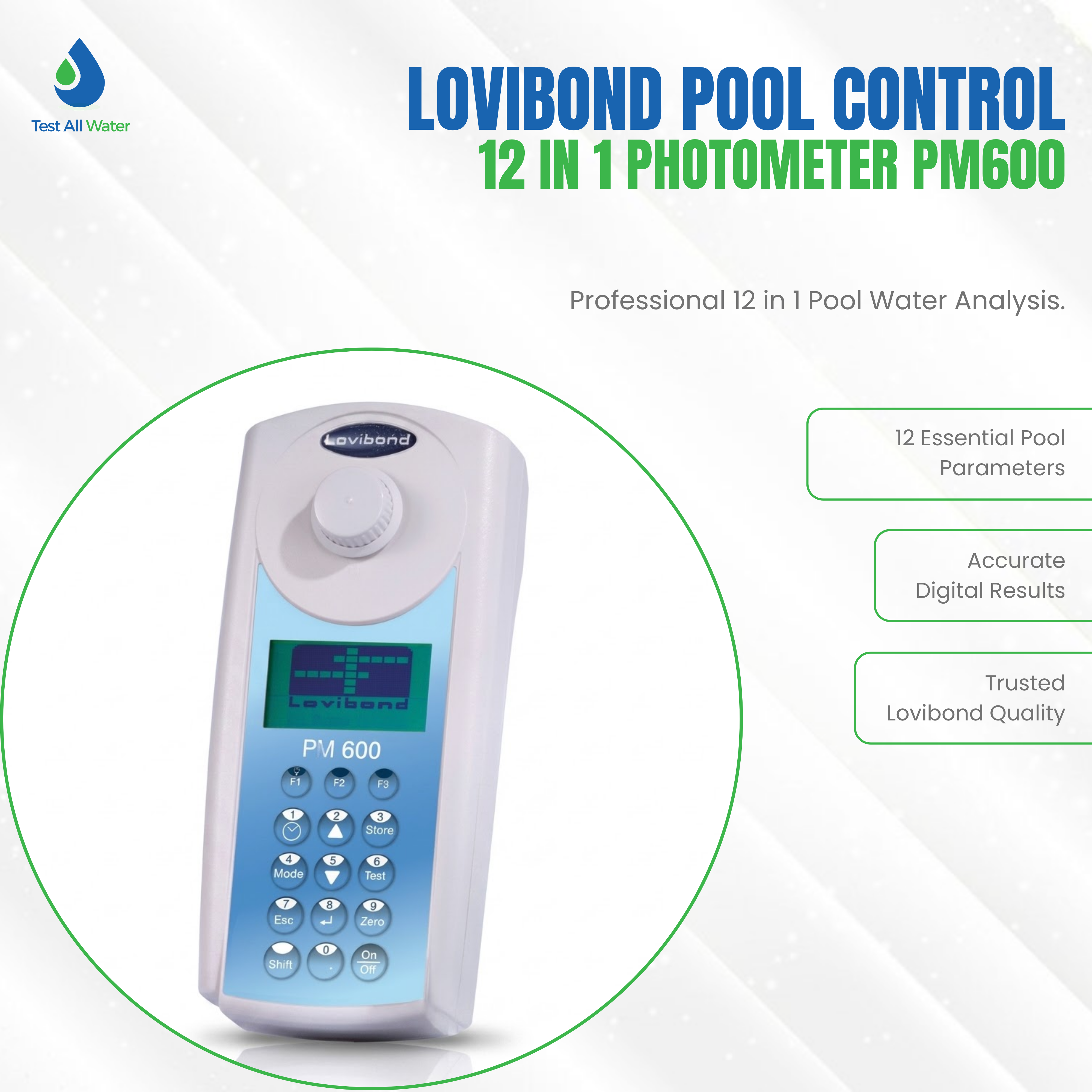 Lovibond Pool Control 12 in 1 Photometer PM600