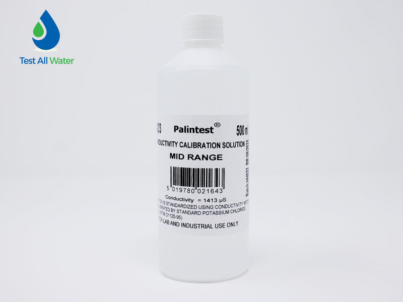 Palintest Conductivity Solution, Mid Range, 1412ÂµS/cm, 500ml