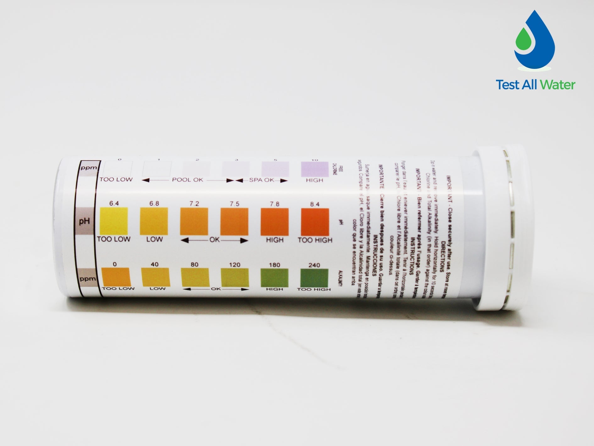 Palintest Water Test Strips (3 Way Test Strips) Expired 07/26