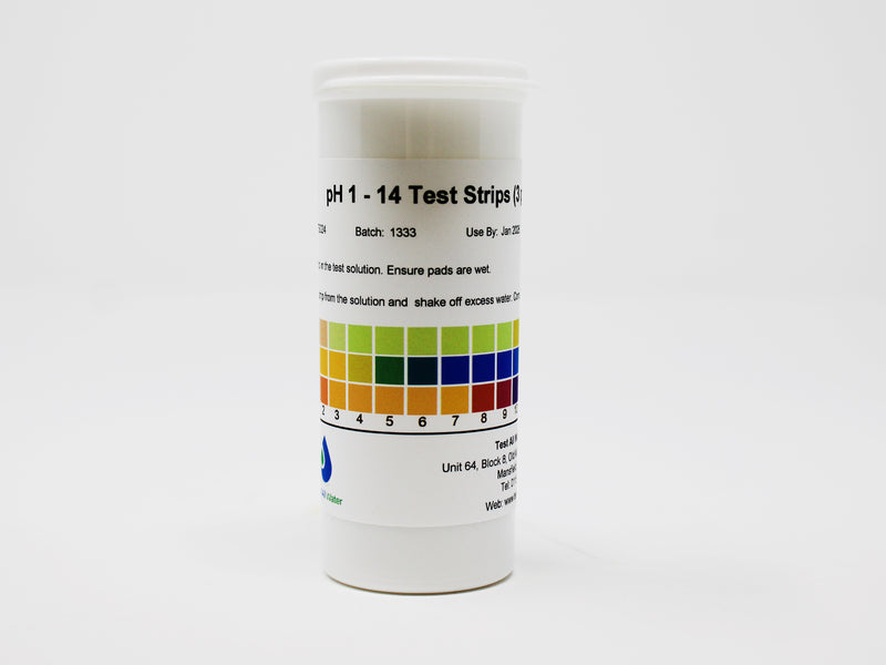 pH Test Strips 1-14 (50Pk)