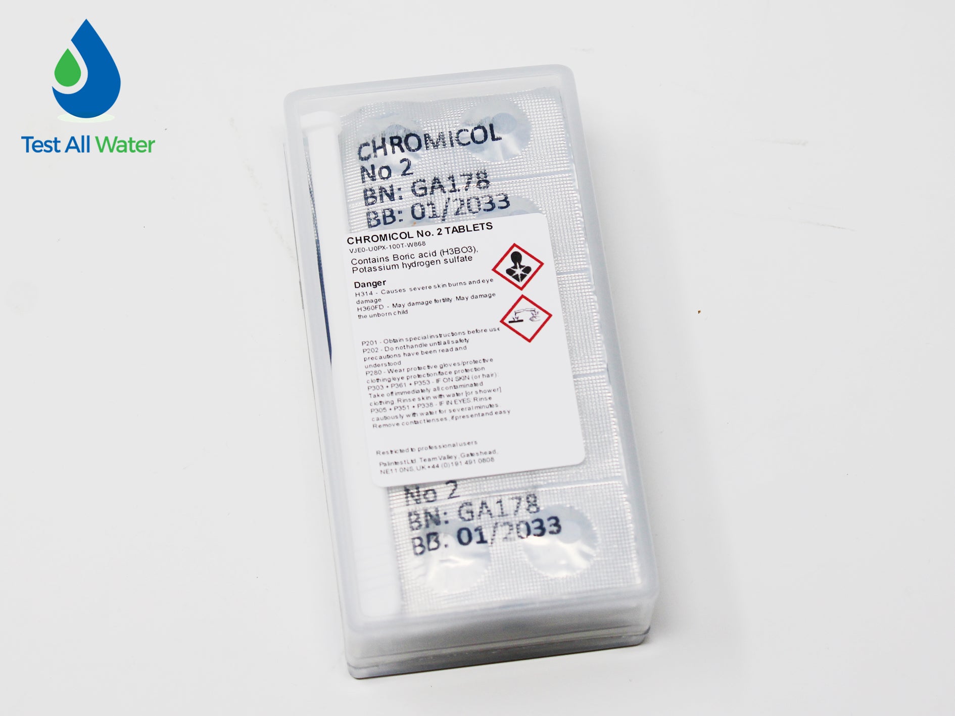 Palintest Chromium (Vl), Photometer Reagents