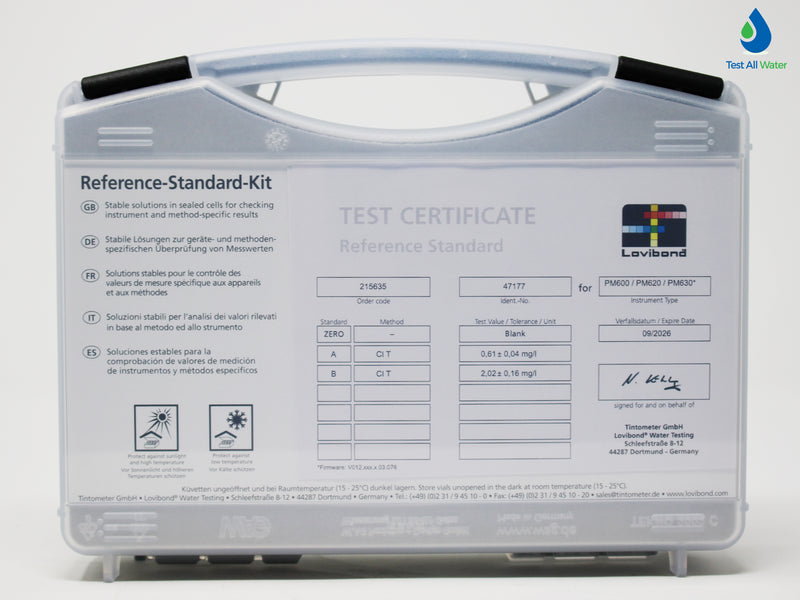 Lovibond Reference Standard Kit Chlorine - 0.5 and 2.0 mg/l (MD/PM 600 series)