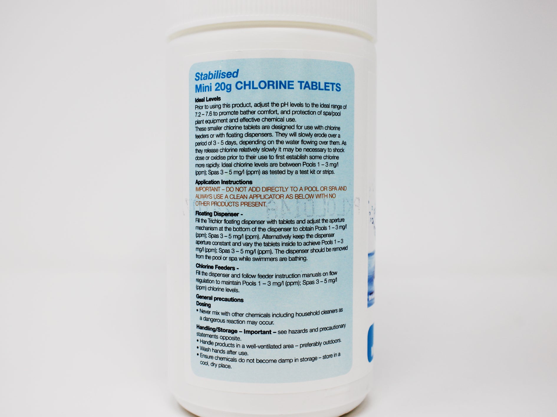 Spa 20g Chlorine Tablets