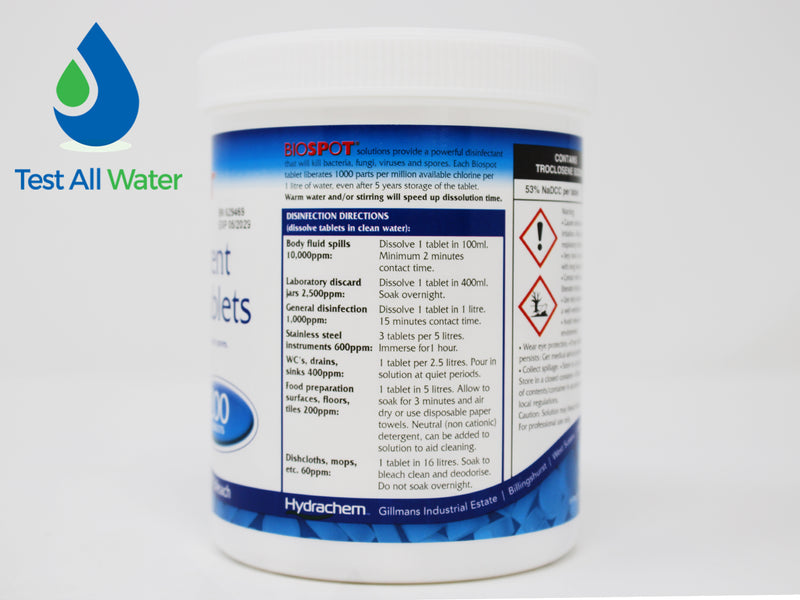 Biospot® Effervescent Chlorine Tablets