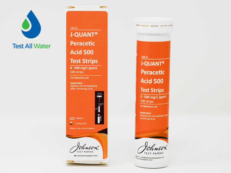 J-QUANT Peracetic Acid 0-500 Test Strips