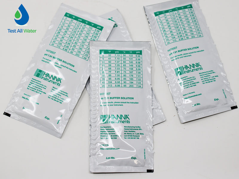 Hanna Instruments-77400P pH Combination Buffer Solution Kit 4.01 & 7.01 5 x 5 20ml sachets