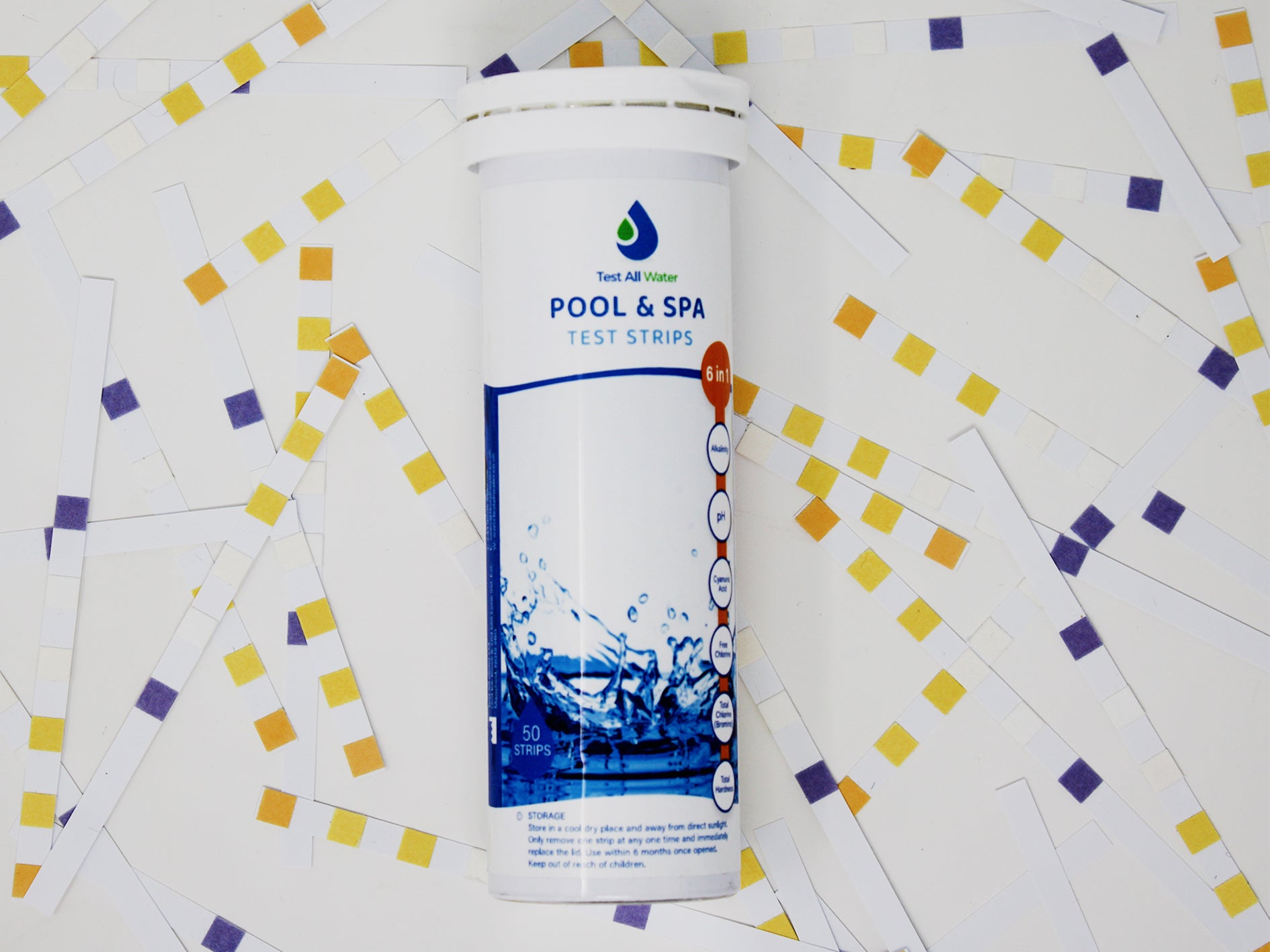 Test All Water 6 In 1 Hot Tub Test strips