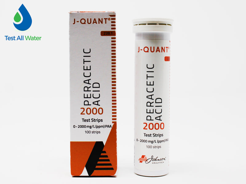 Peracetic Acid 0-2000 Test Strips