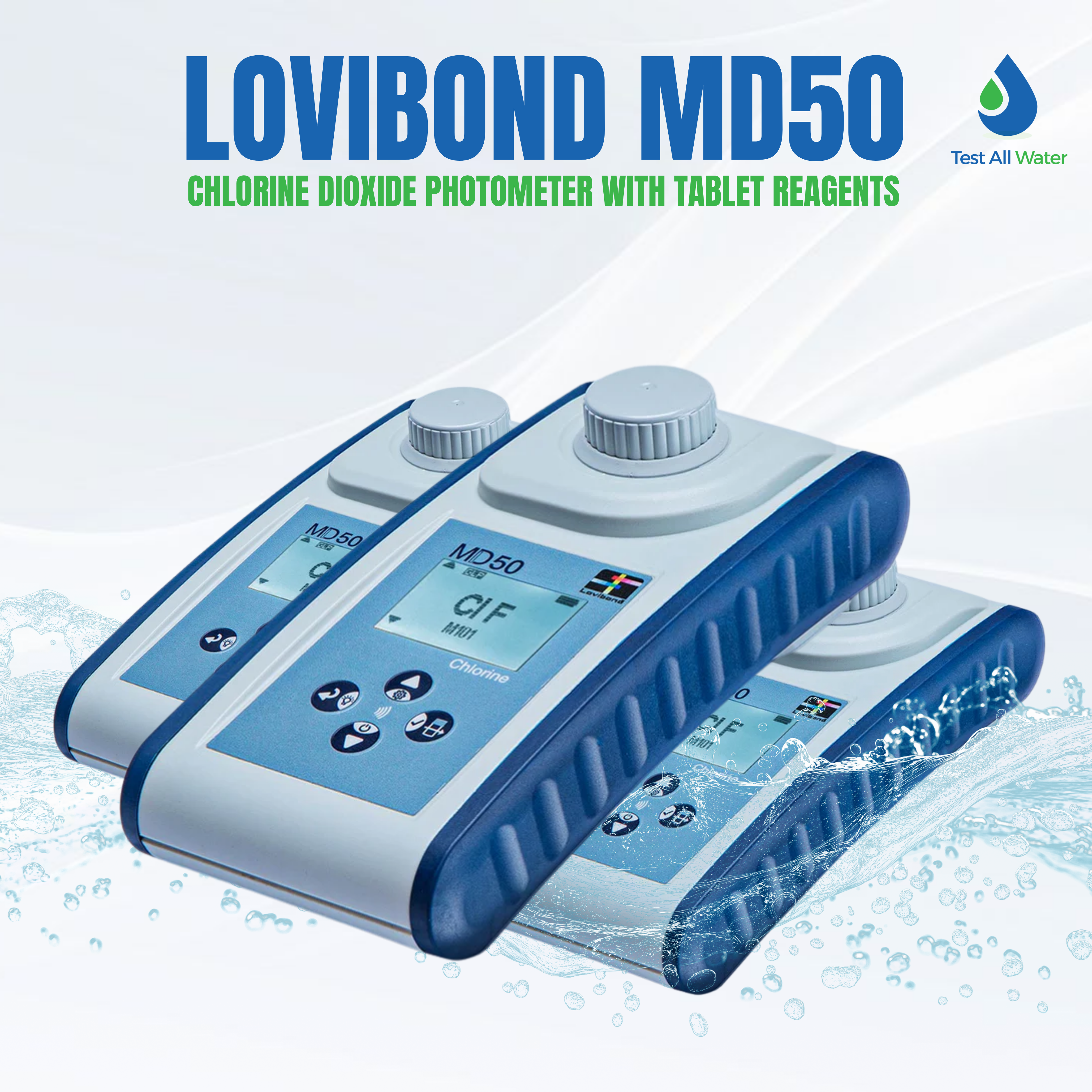 Lovibond MD50 Chlorine Dioxide Photometer with Tablet Reagents