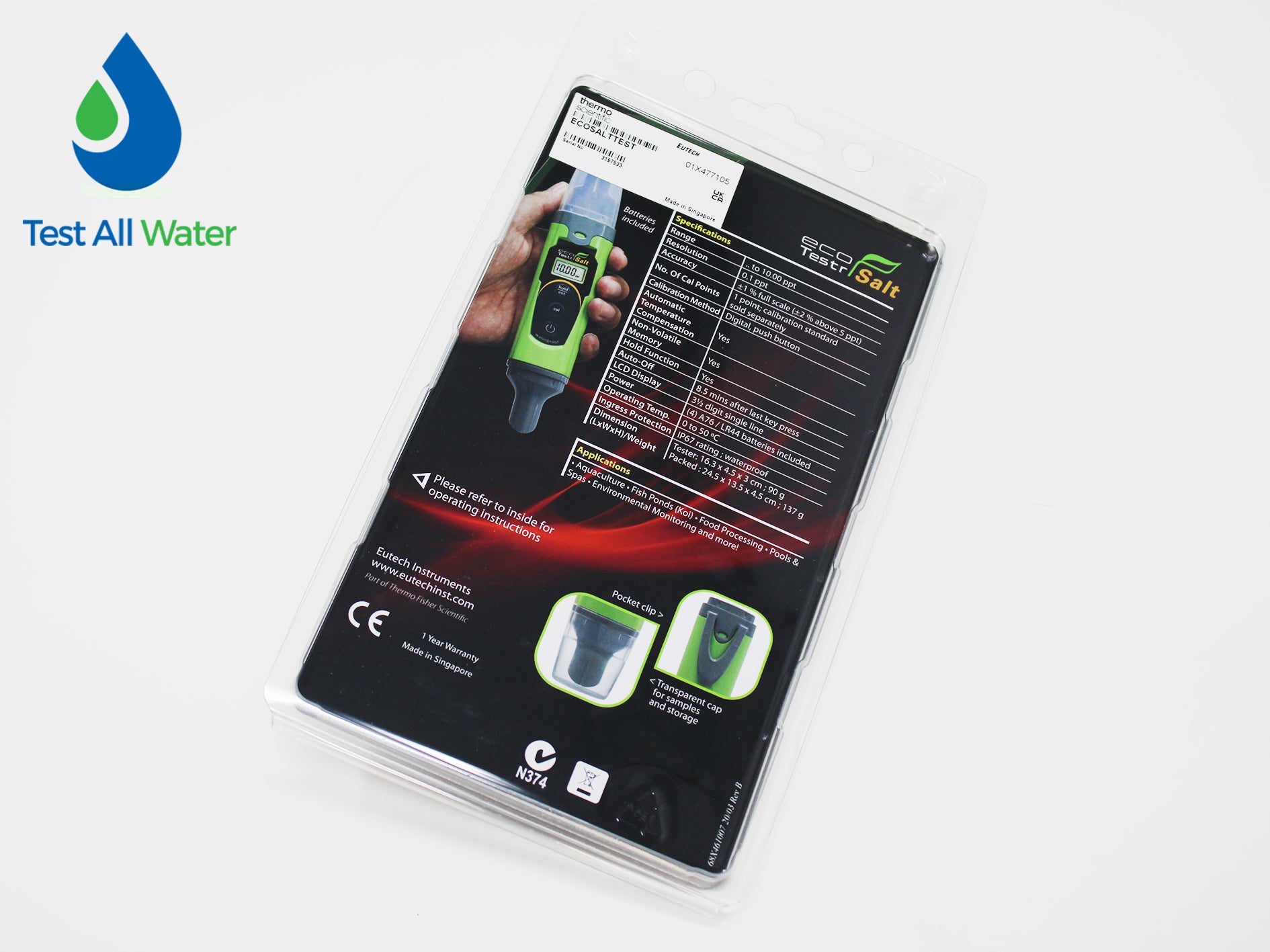 Waterproof EcoTestr Salt