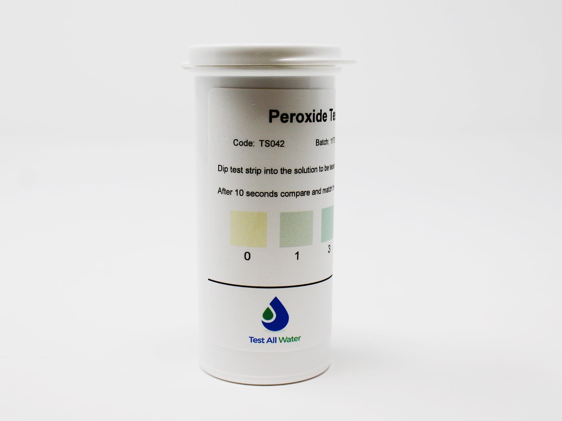 Test All Water Hydrogen Peroxide LR Strips [0-100ppm] (100Pk)