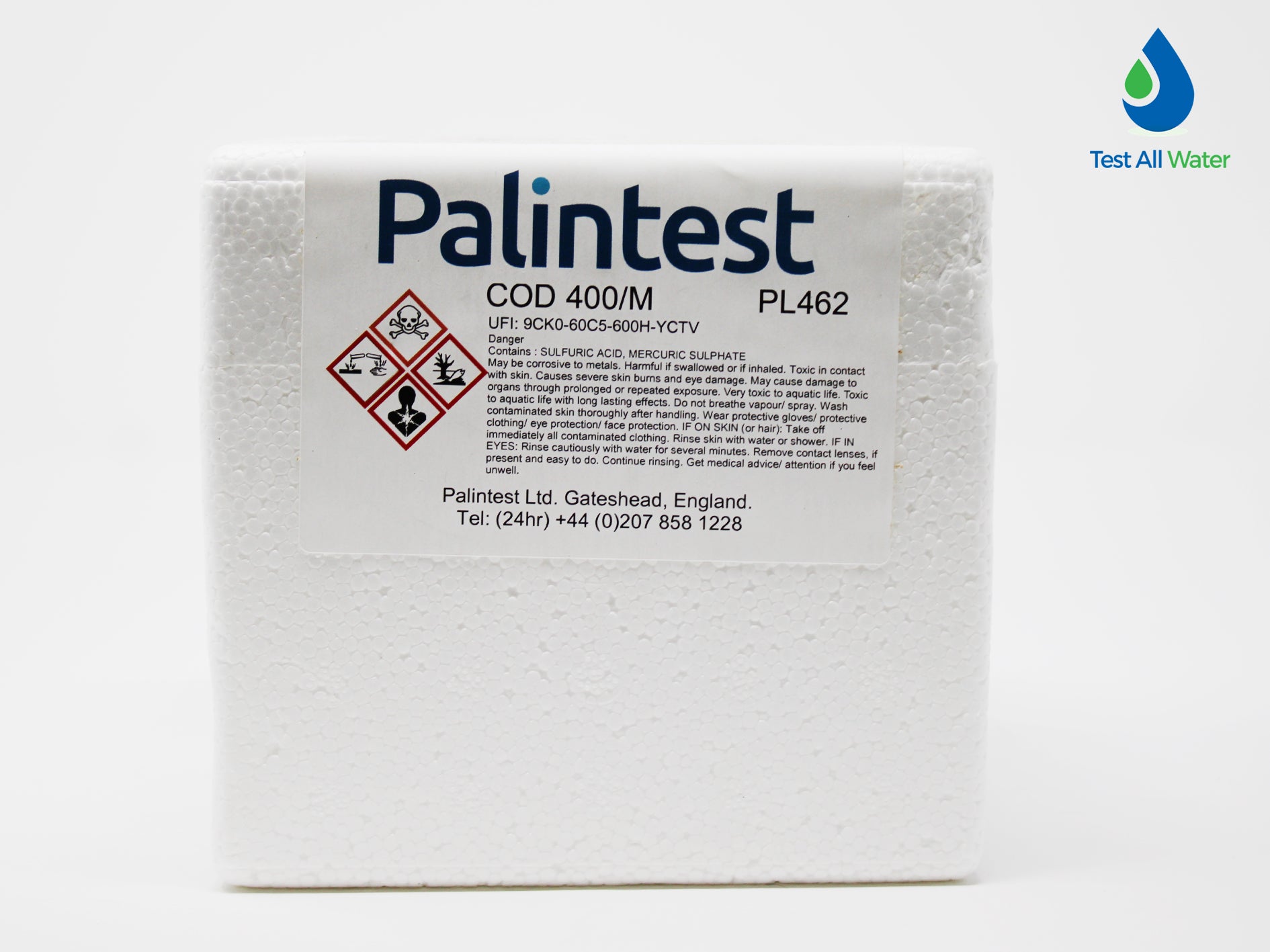 Palintest COD/400/M 0-400 mg/L O2 Tubetests