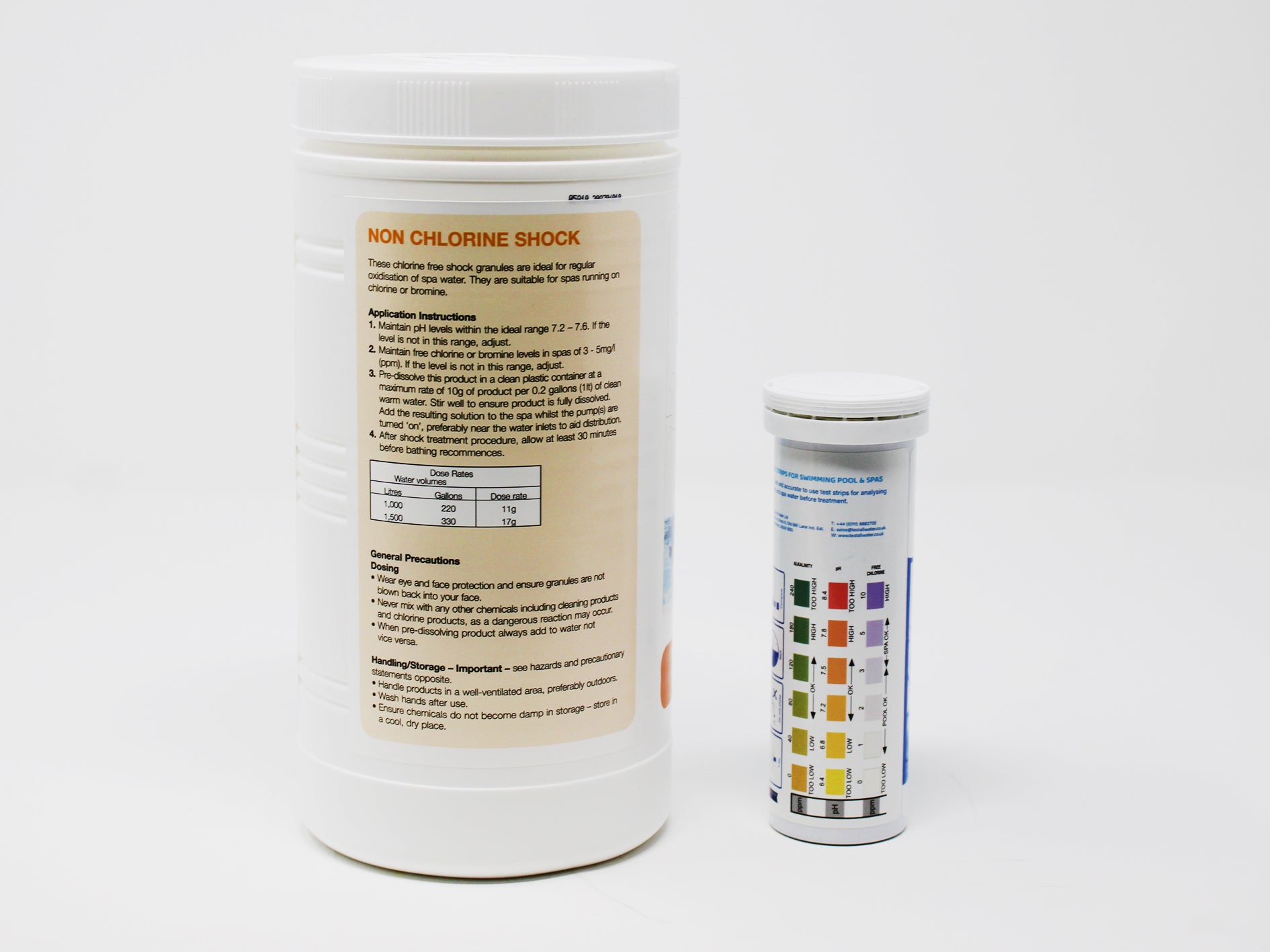 Test All Water Spa Non Chlorine Shock With 3 In 1 Testing Strips