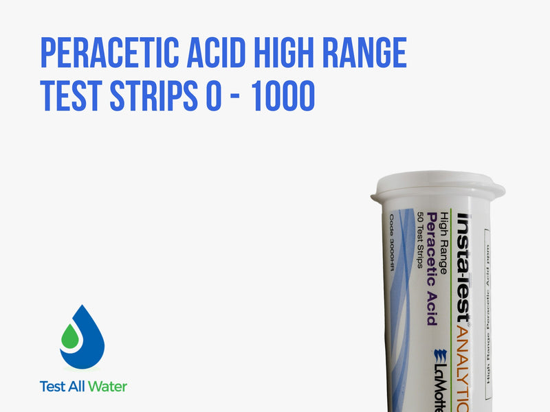 LaMotte Insta-Test Peracetic Acid High Range Test Strips 0 - 1000