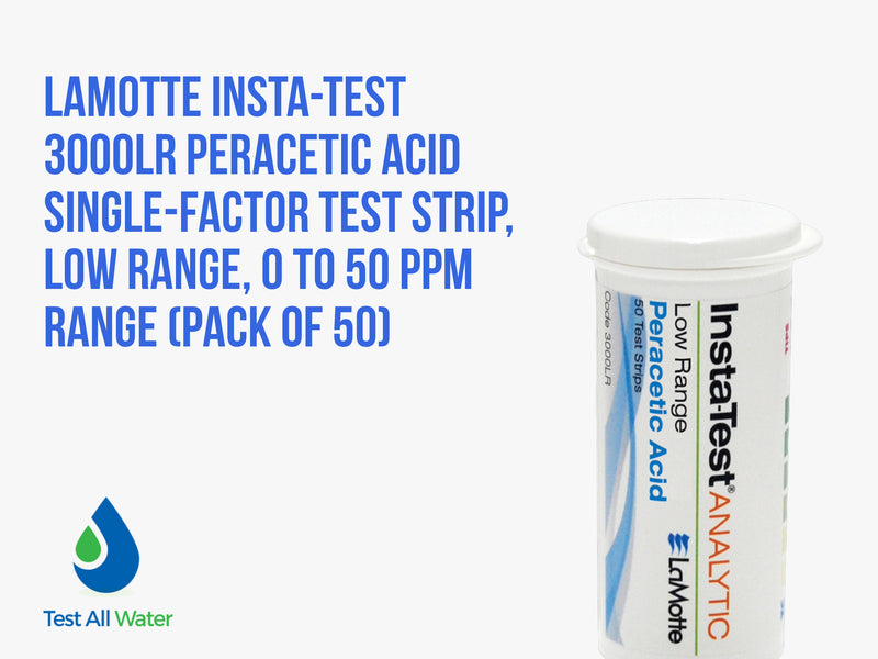 La Motte Peracetic Acid Test Strips - Low Range 0-50