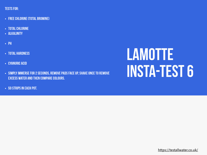 LaMotte Insta-Test 6 Job Lot of expired test strips