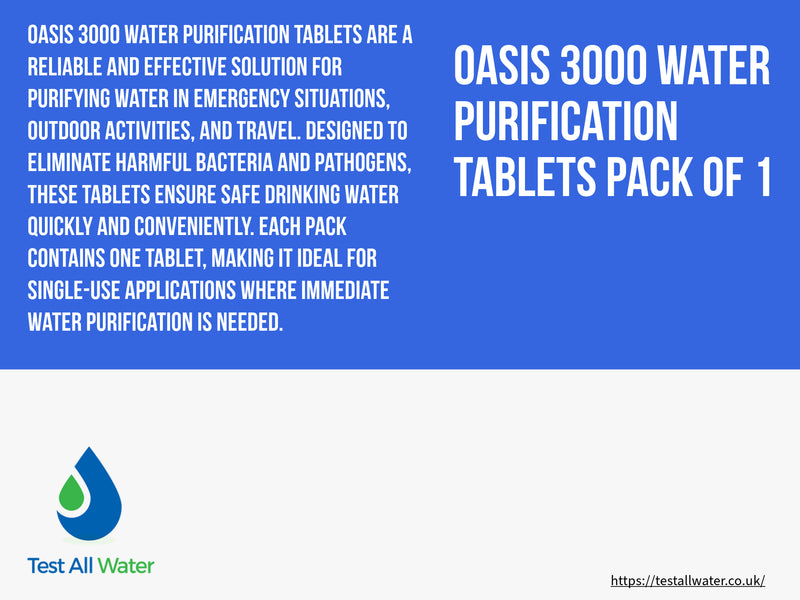 Oasis 3000 Water Purification Tablets