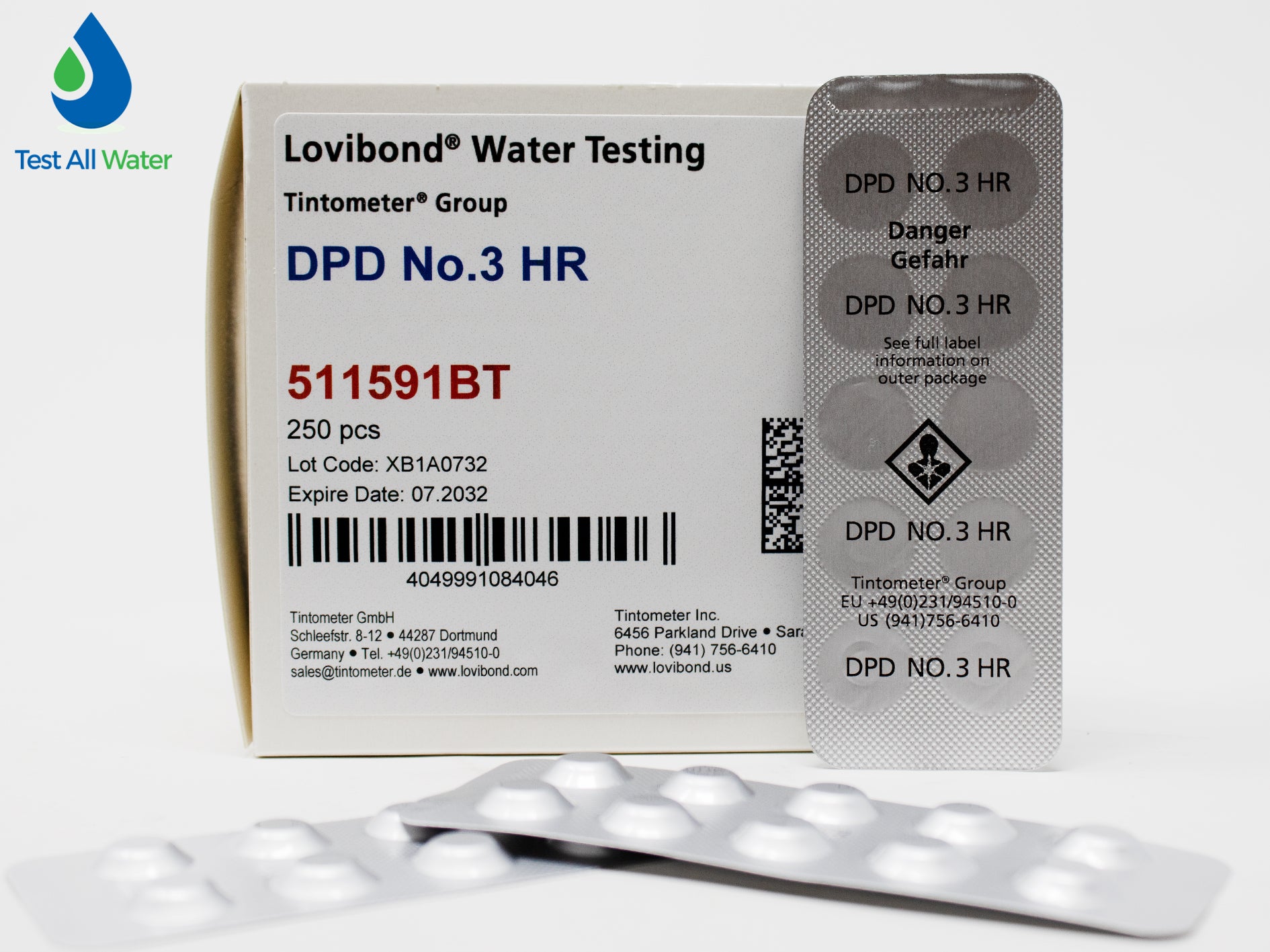 Lovibond DPD No 3 High Range Tablets