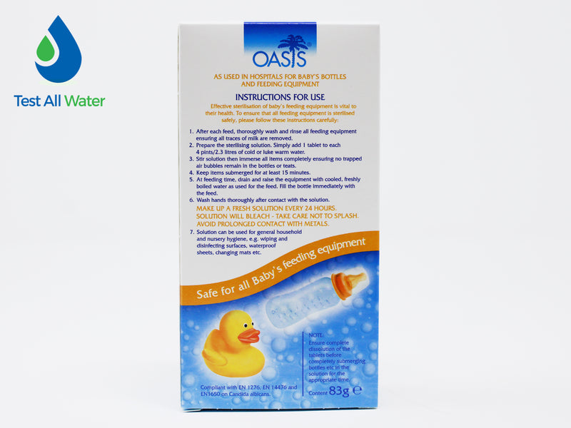 Oasis Baby Bottle Sterilisation Tablets