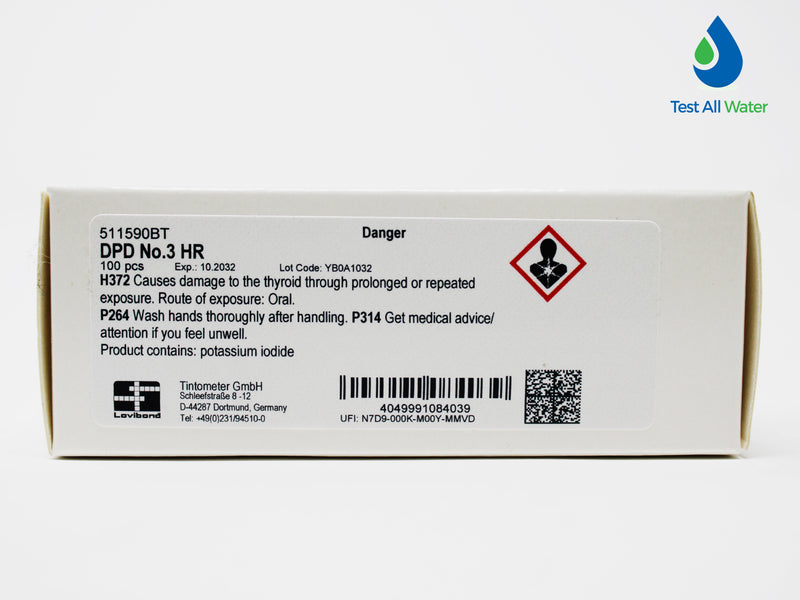 Lovibond DPD No 3 High Range Tablets