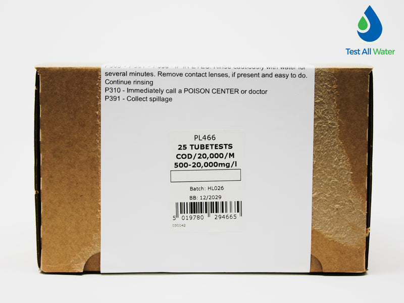 Palintest COD/20000/M 0-20000 mg/L O2 Tubetests
