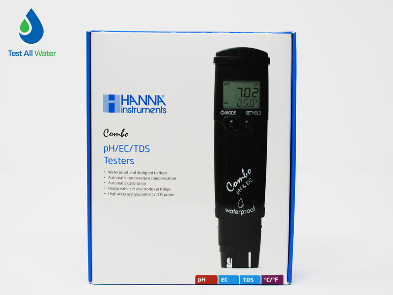 Hanna Instruments Pocket EC/TDS and pH Tester, High Range