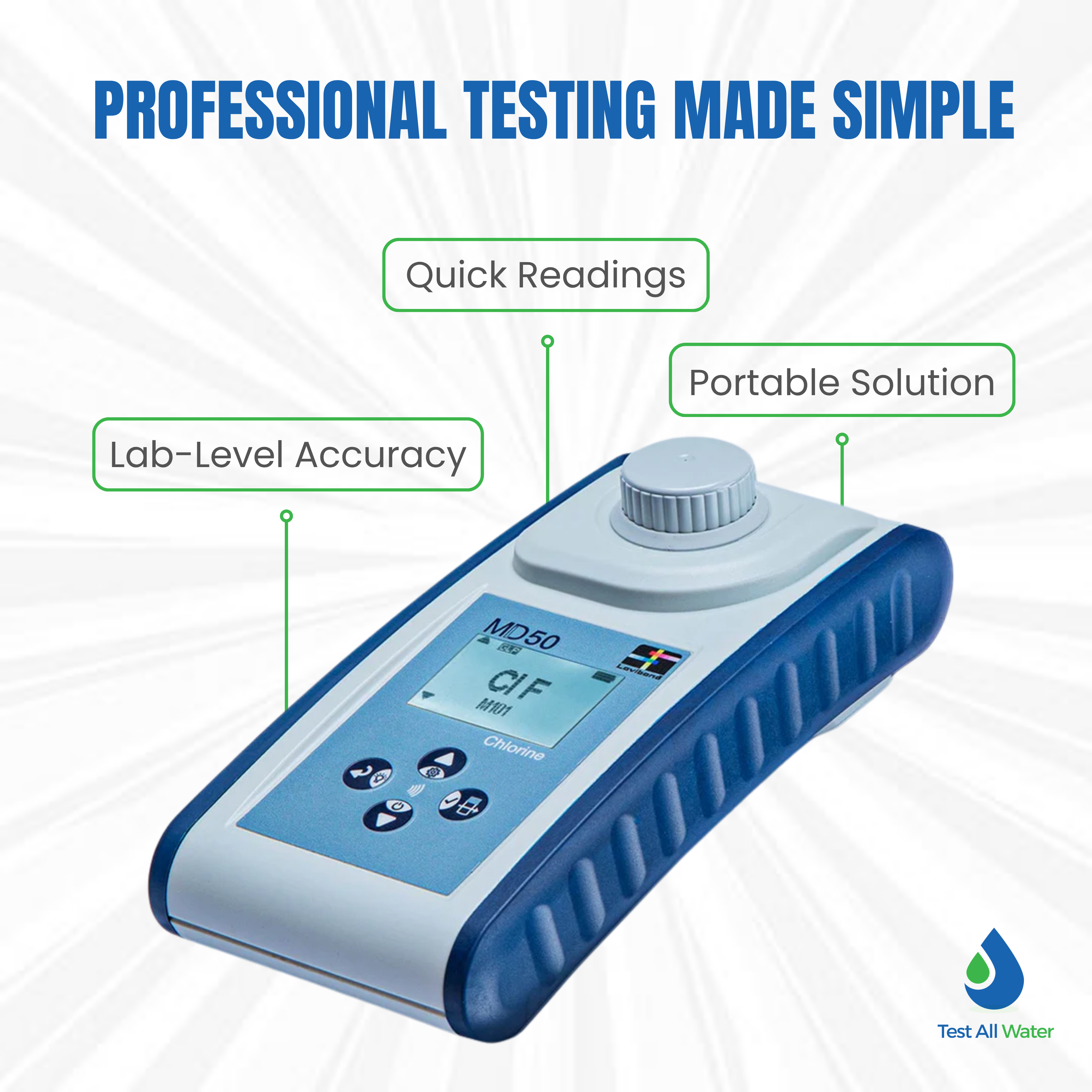 Lovibond MD50 Chlorine Photometer with Tablets