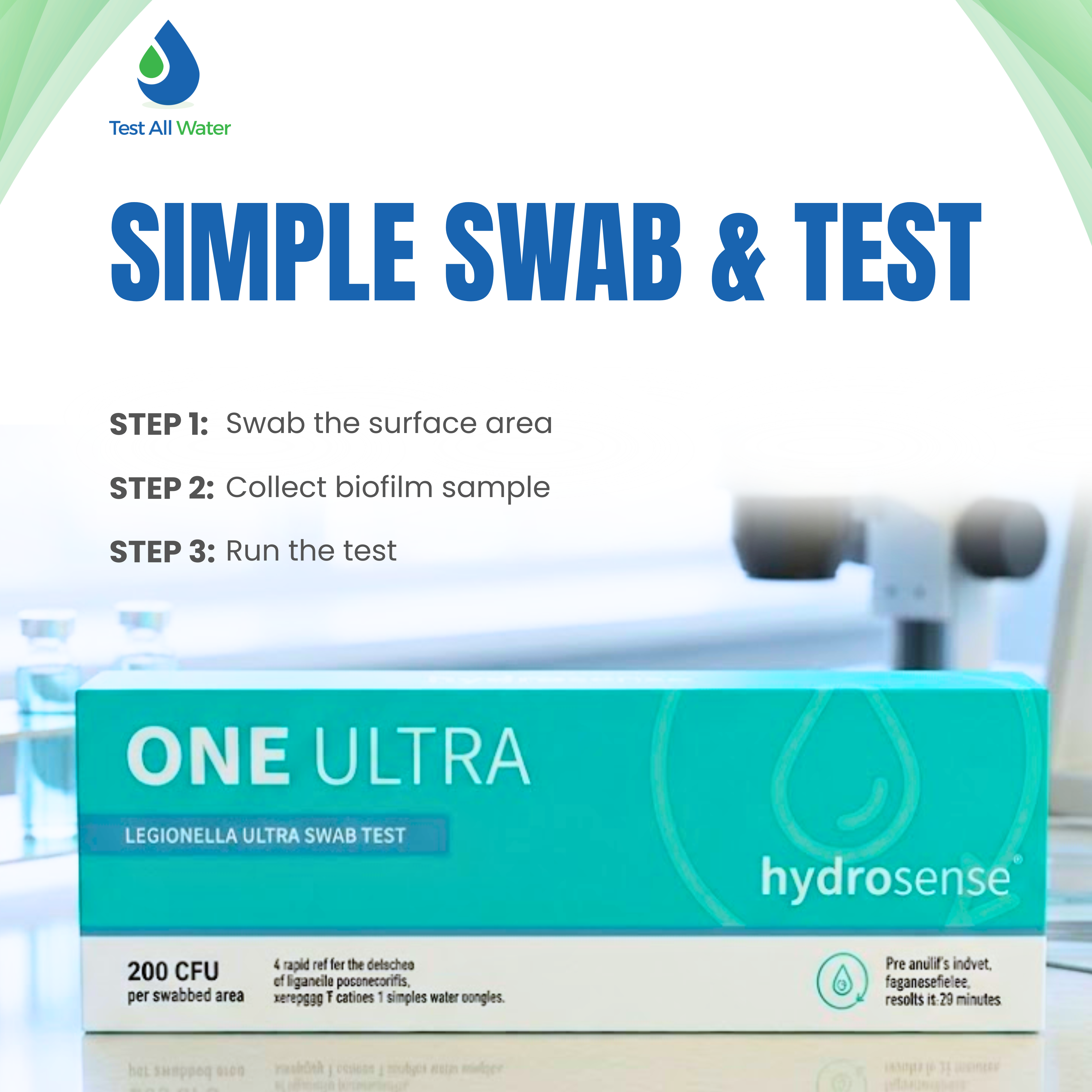 Hydrosense ONE Ultra Legionella Swab Test