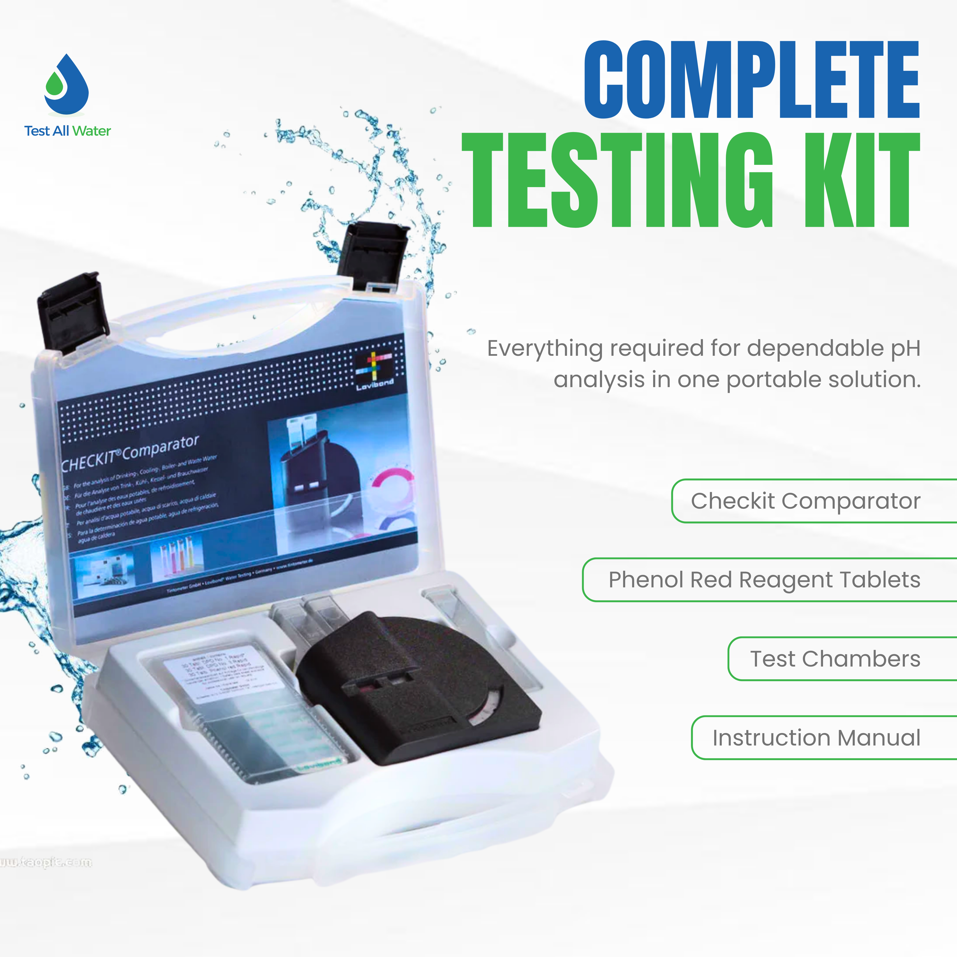 Lovibond Checkit Comparator Test Kit- pH Value (Phenol Red)