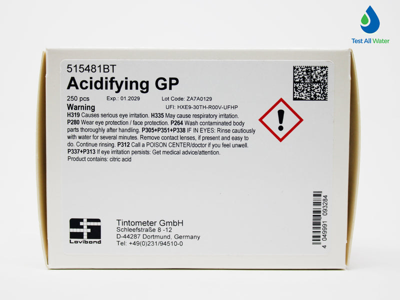 Lovibond Acidifying GP Tablets