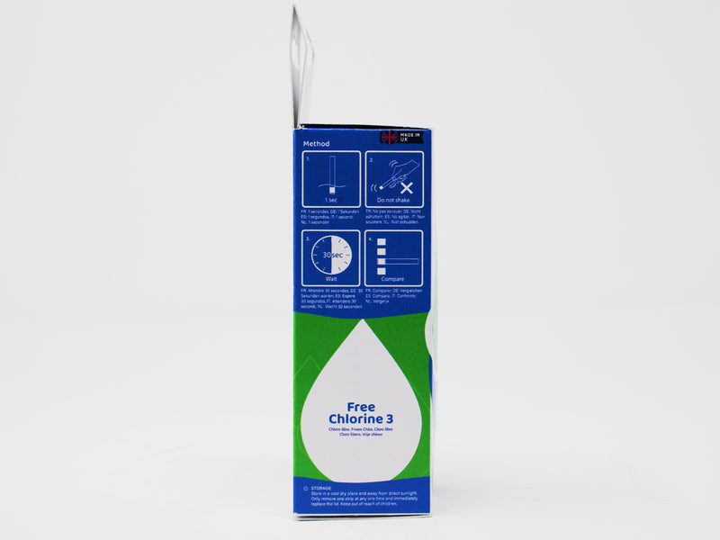Aquarium Free Chlorine 3, 50 strips/pk Test All Water