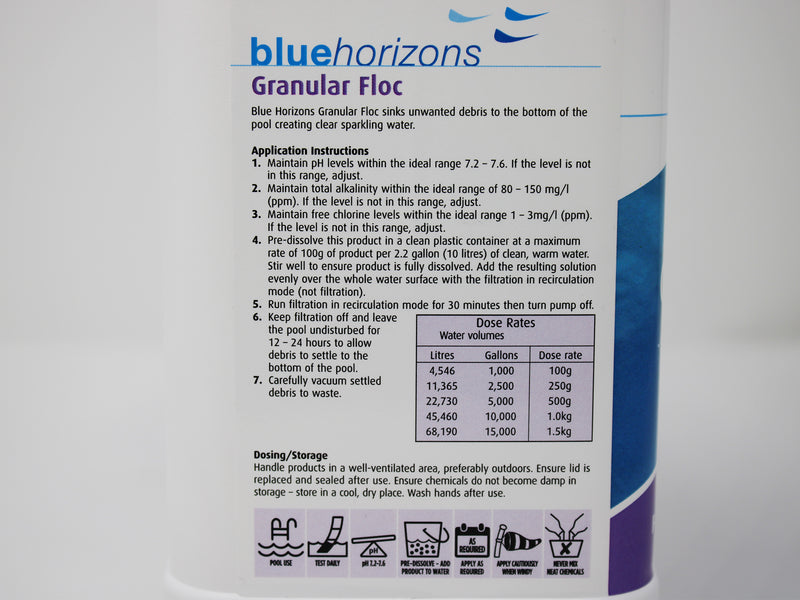 Blue Horizons Granular Floc 2Kg