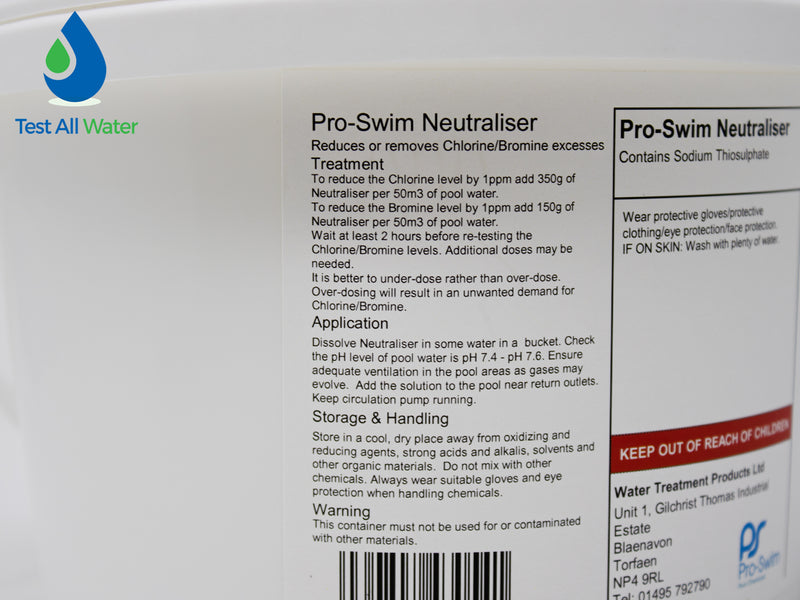 Pro-Swim Chlorine/Bromine Neutraliser 2kg