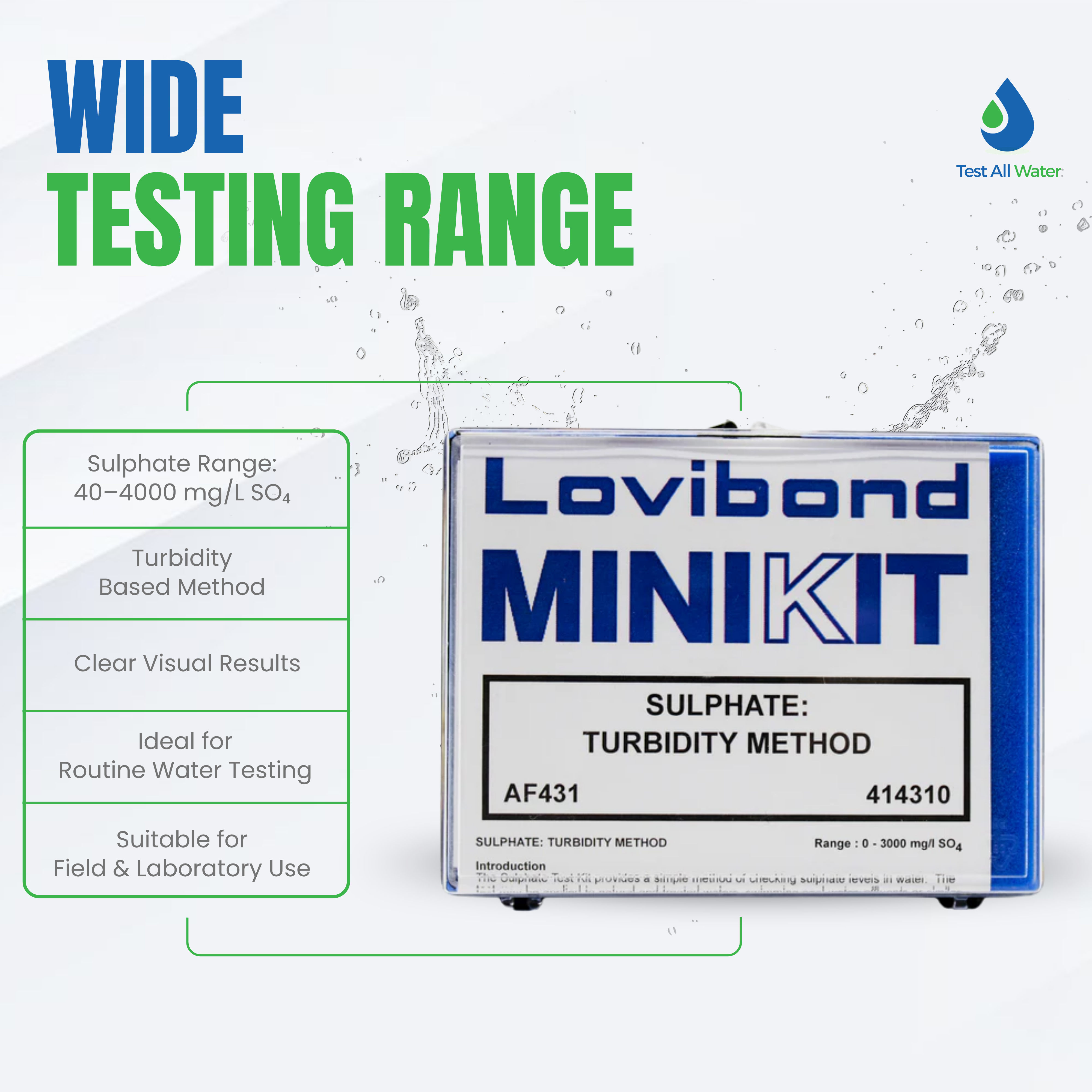 Lovibond AF431 Sulphate Kit