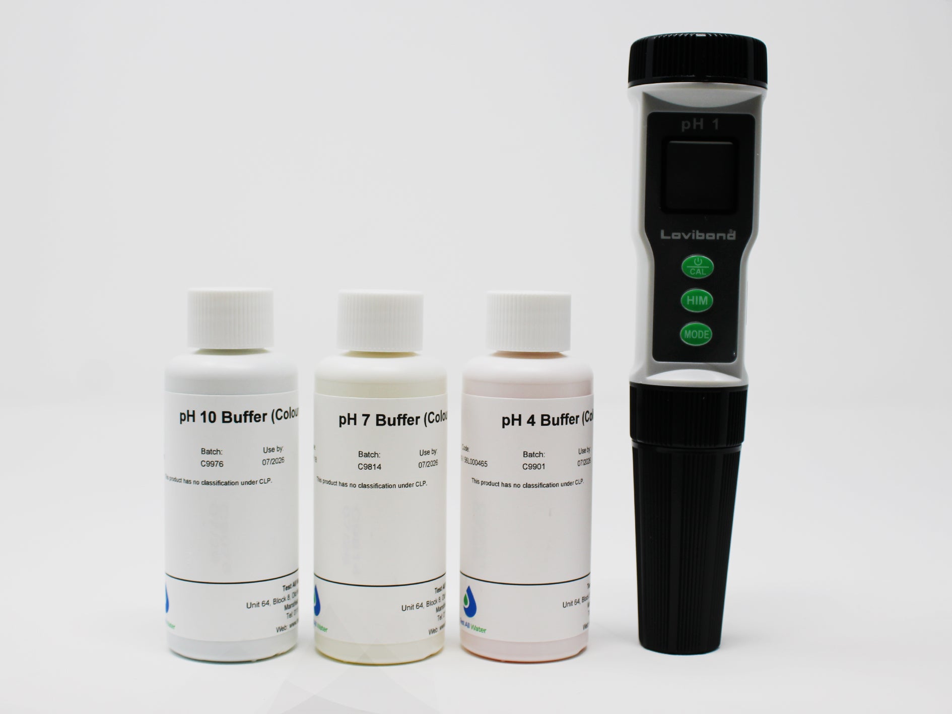 PH1 - pH/Temperature Meter c/w pH 4, 7 & 10 Solutions