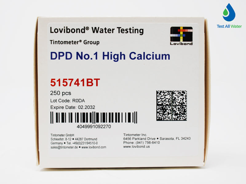 Lovibond DPD No 1 High Calcium Tablets