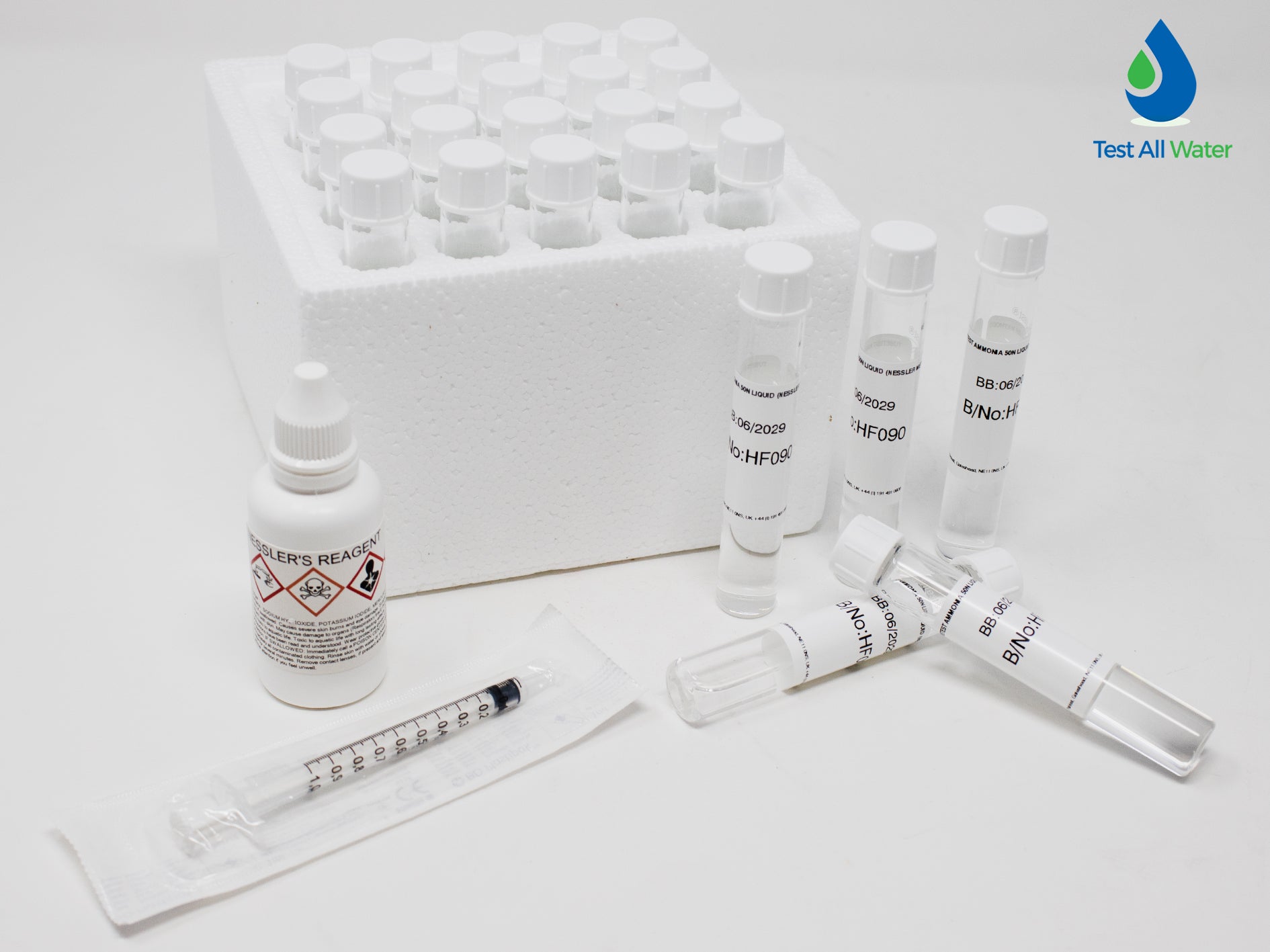 Palintest Ammonia (Nessler), 0 - 50 mg/L N Tubetests