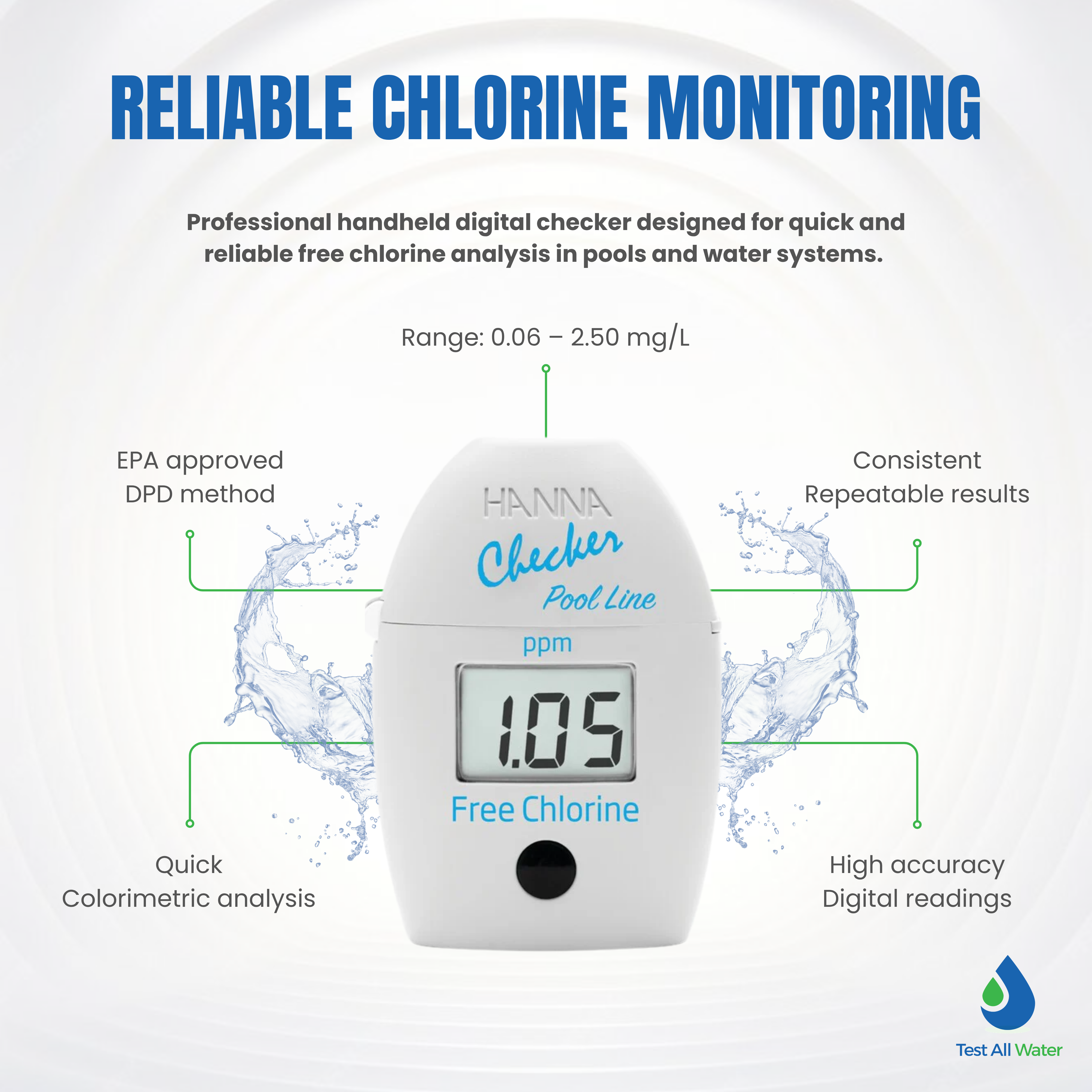 Hanna Instruments HI-7014 Free Chlorine Checker