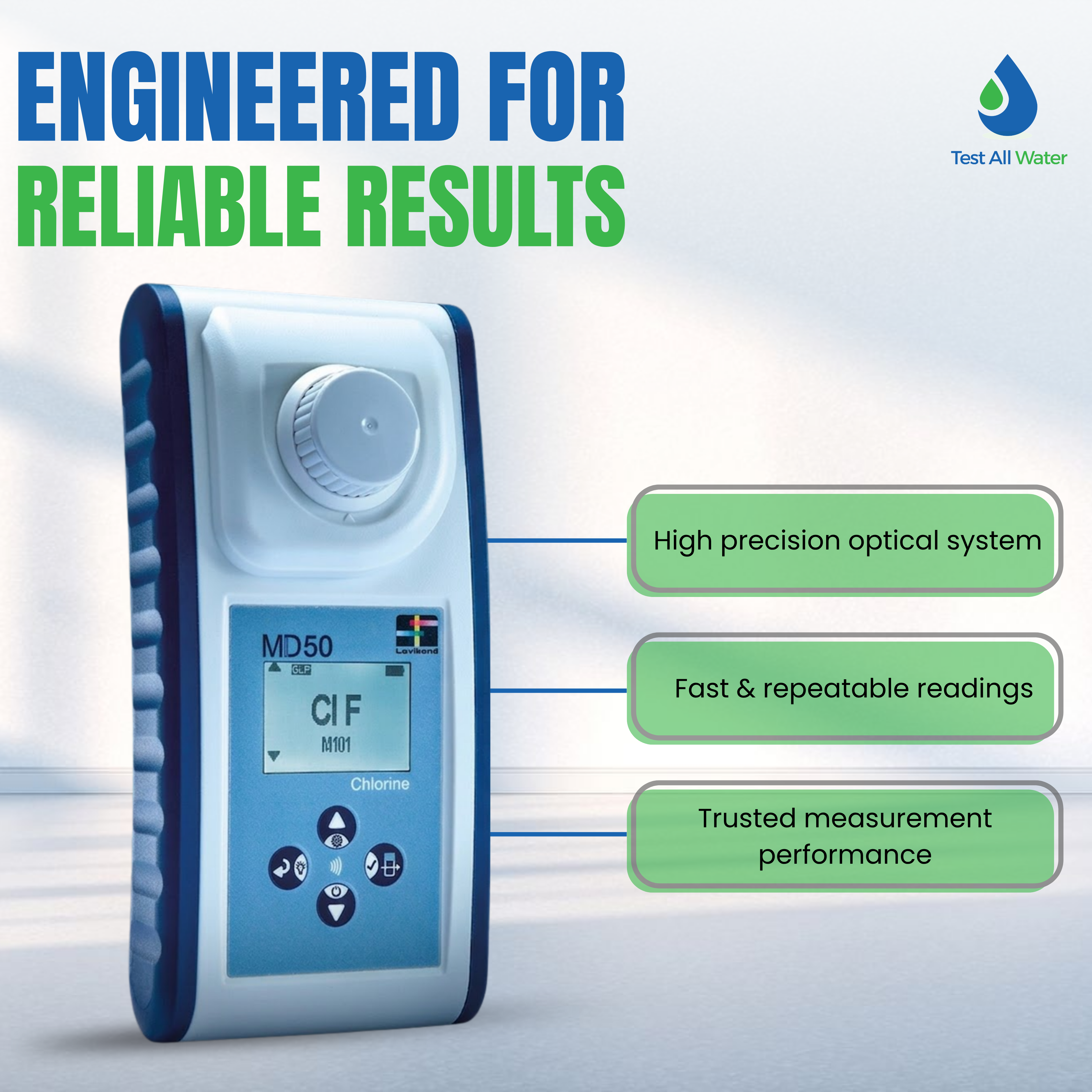 Lovibond MD50 Phosphate Photometer with Tablet Reagents