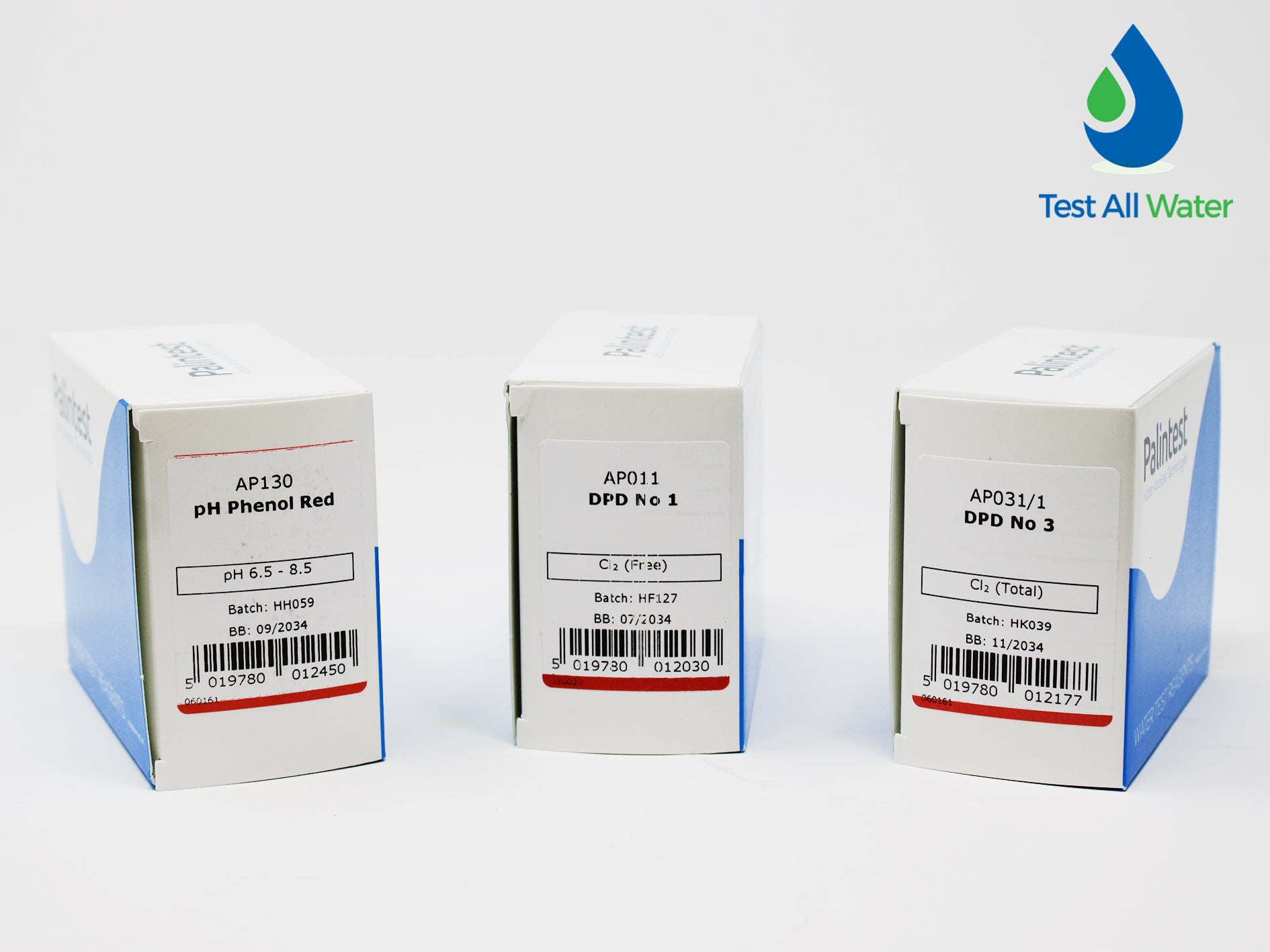 Palintest DPD No.1, DPD No.3 &  pH 250 Tablets Pack