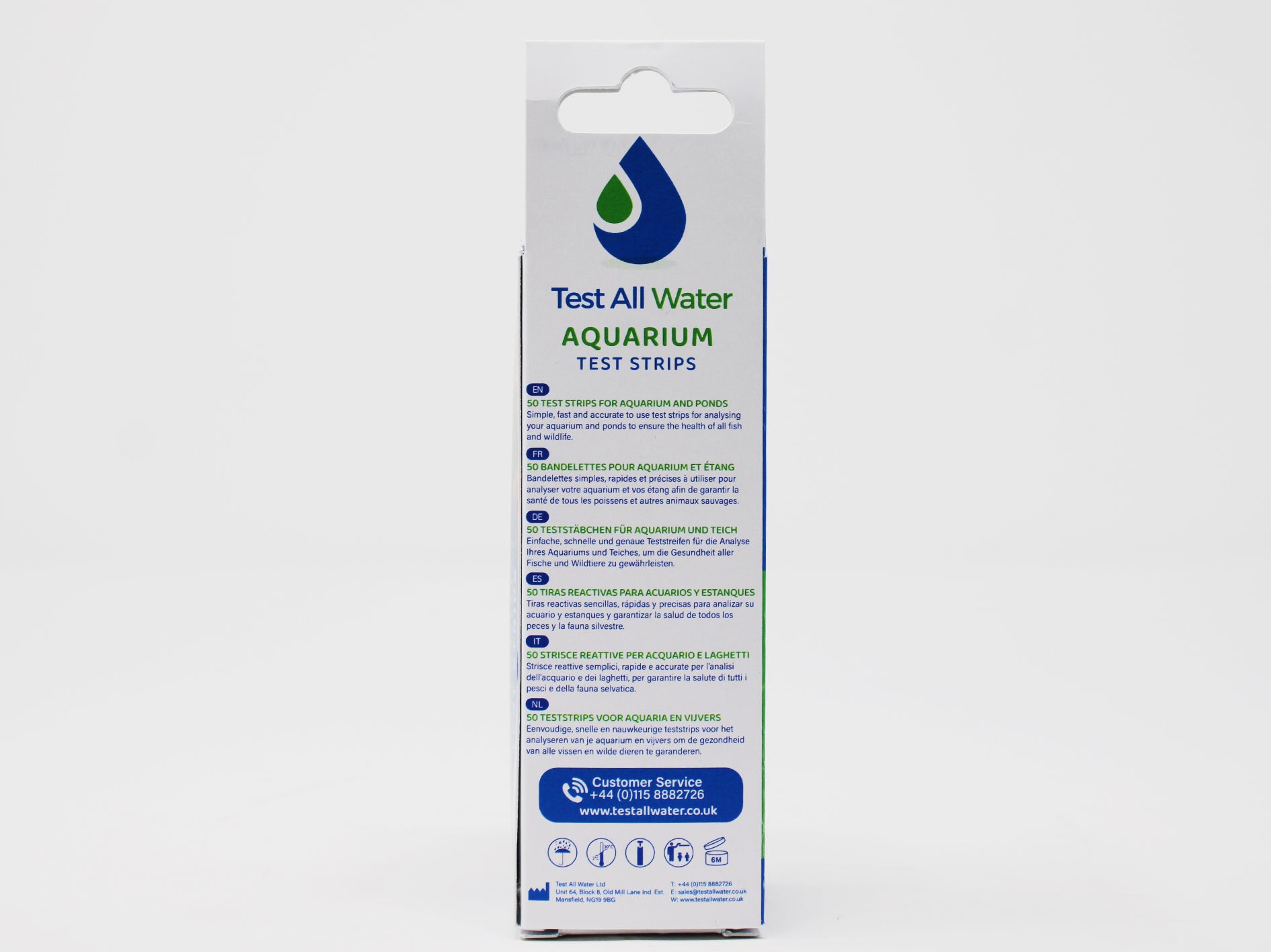 Aquarium Water Hardness 21, 50 strips/pk Test All Water