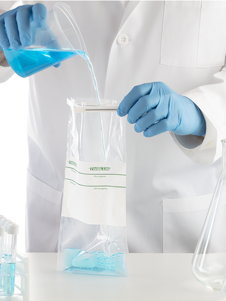 LABPLAS Sterile Water Sampling Bags 500ml