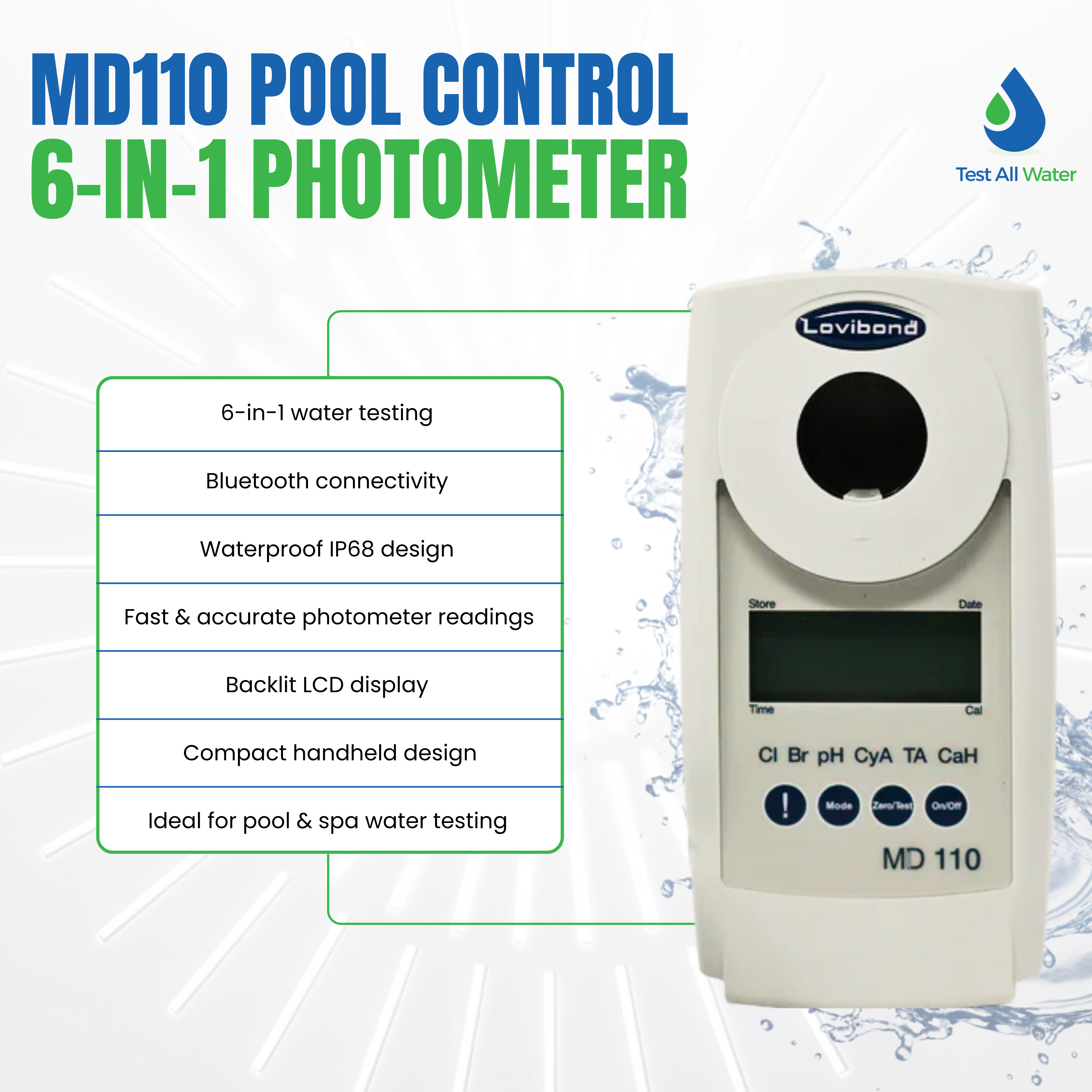 Lovibond MD110 Pool Control 6 in 1 Photometer