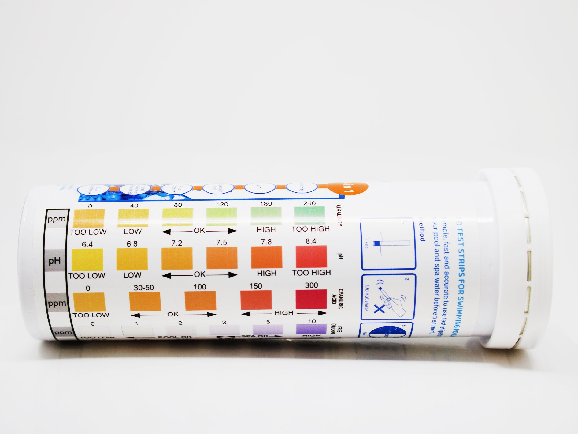 Test All Water 6 In 1 Hot Tub Test strips