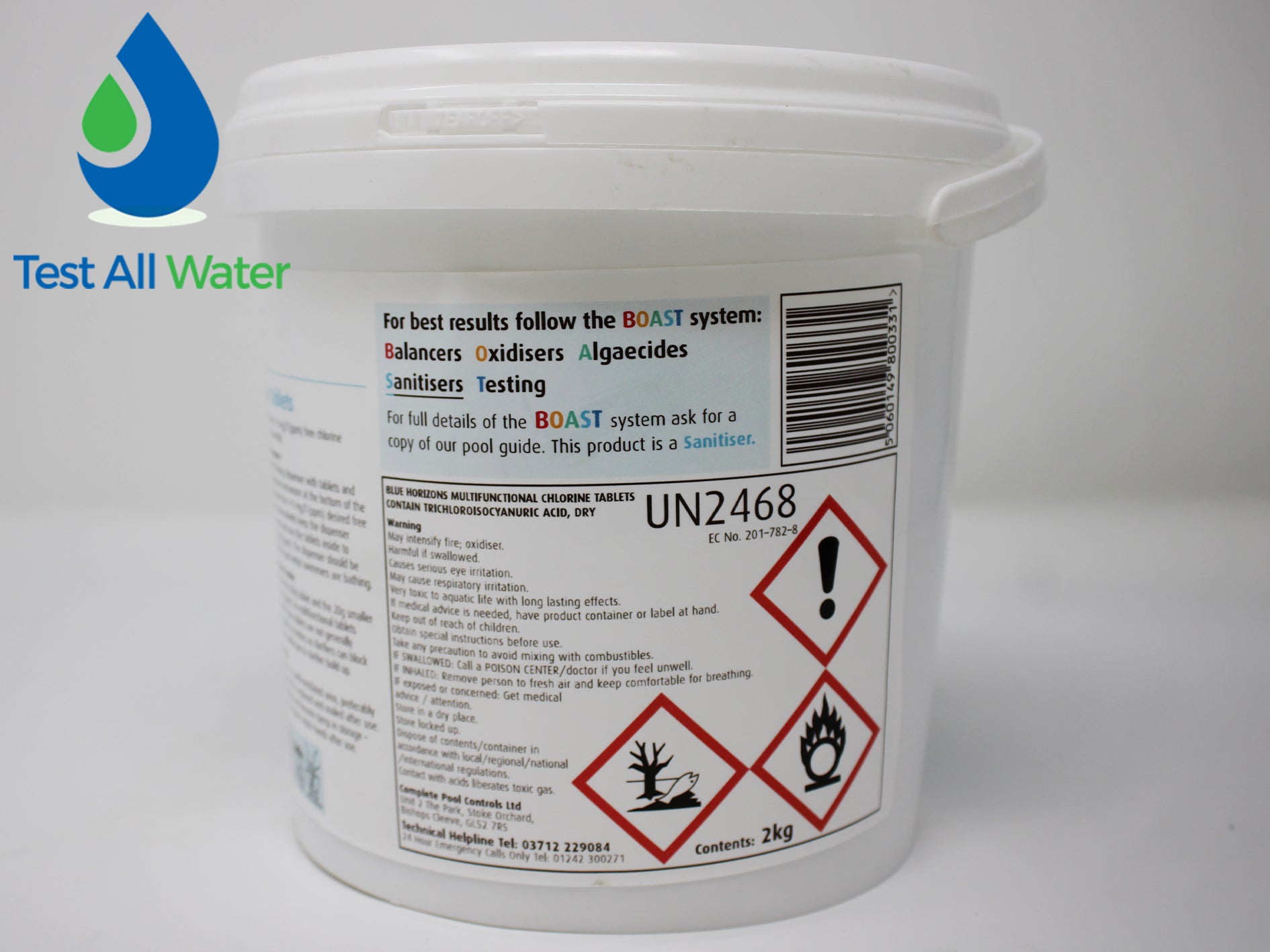 Blue Horizons 200g Large Multifunctional Chlorine Tablets 2kg - Use MFTAB2002OL if out of stock