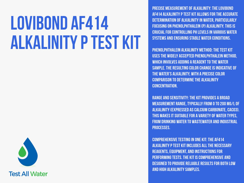 Lovibond AF414 Alkalinity P Test Kit