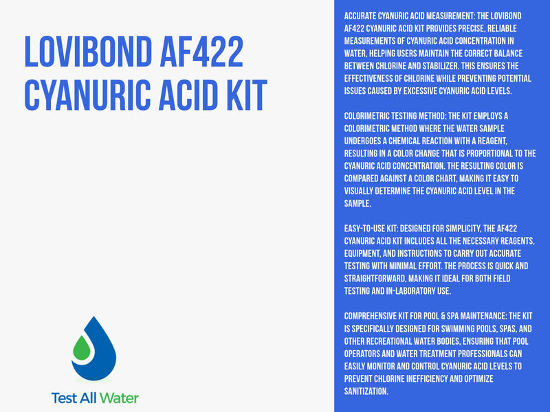 Lovibond AF422 Cyanuric Acid Kit